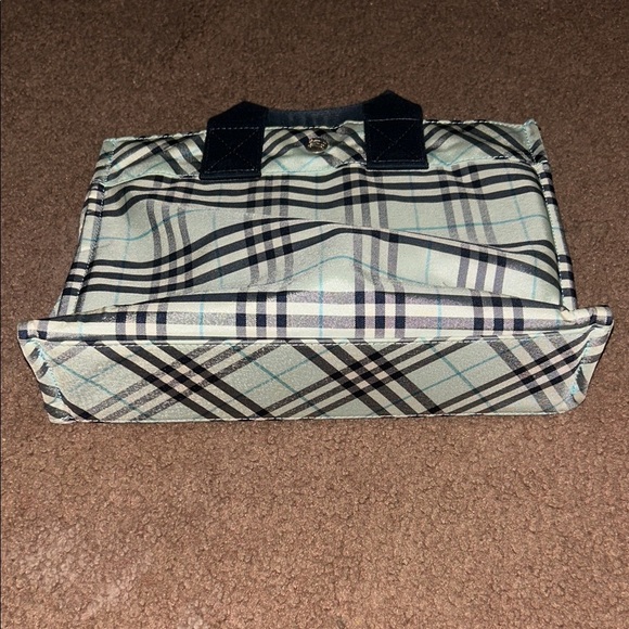 Authentic light blue Burberry Checkered Tote Bag - with free COA!! - Picture 3 of 7